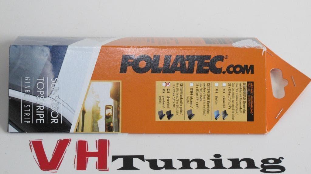 Foliatec FT 1025 topstrice zonneband / raamband zwart, Ophalen of Verzenden