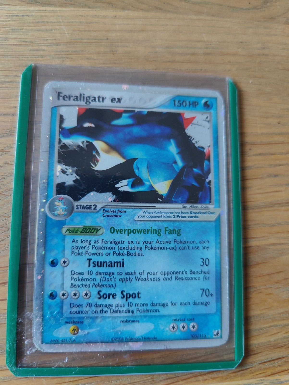 Feraligatr ex 103/115 *Played*, Ophalen, Gebruikt, Losse kaart