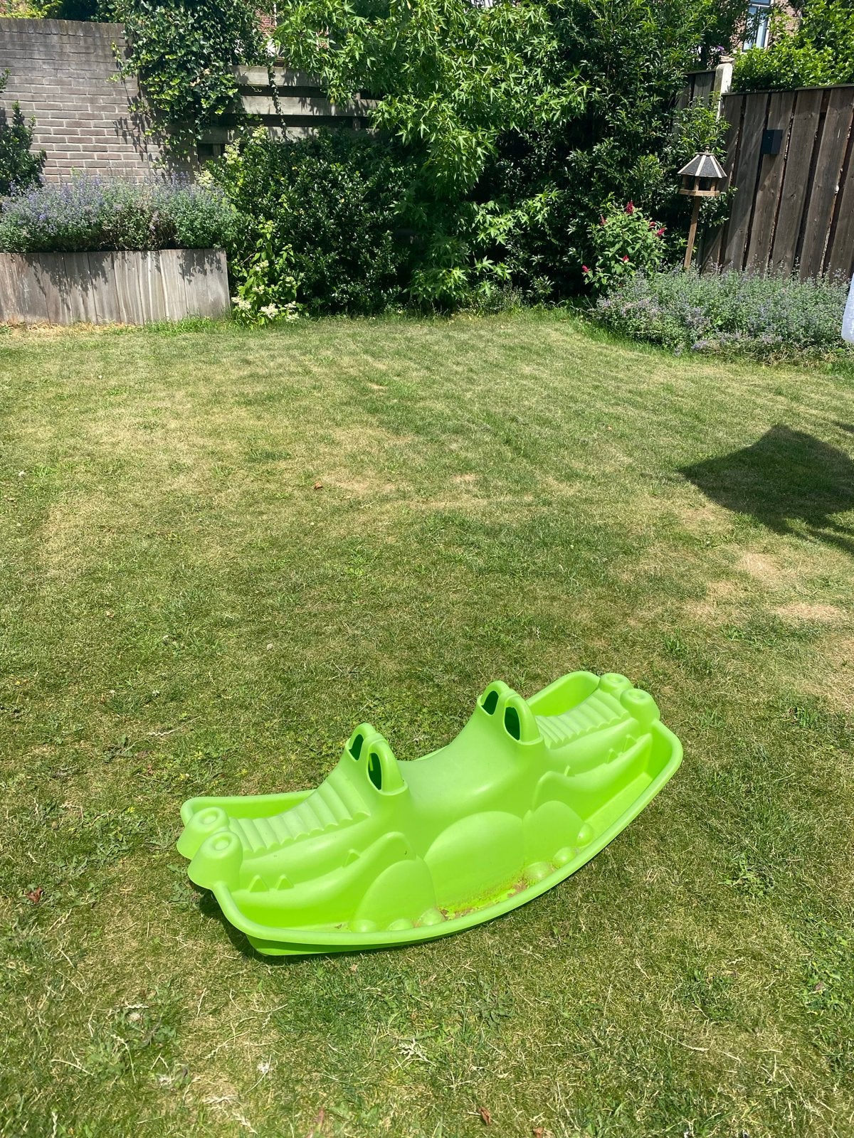 Groene krokodil wipwap in zeer goede staat, Ophalen, Zo goed als nieuw