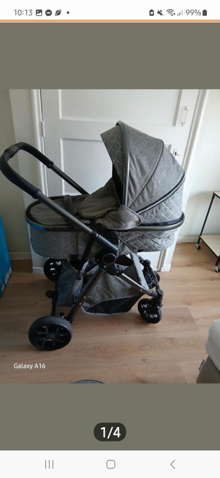 Combi Kinderwagen merk Hauck zgan incl matrasje, luiertas, Ophalen, Zo goed als nieuw, Overige merken
