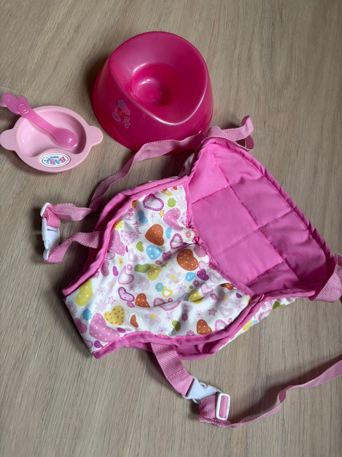 Baby born draagzak en items, Ophalen, Zo goed als nieuw, Babypop