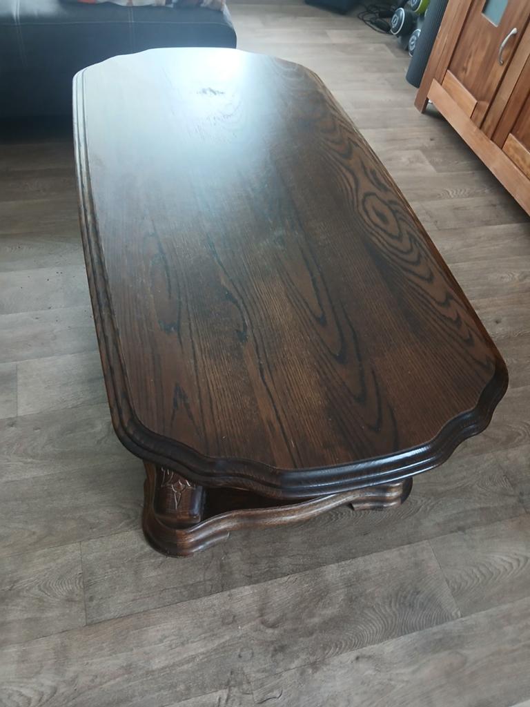 Eiken salontafel, Ophalen, 100 tot 150 cm, 50 tot 100 cm, Minder dan 50 cm