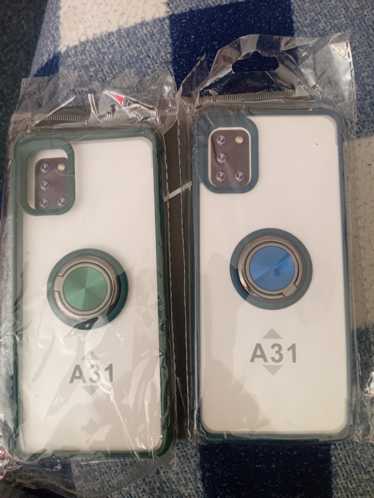 Telefoonhoesje met ringhouder voor Samsung A31, Ophalen of Verzenden, Nieuw, Bescherming, Samsung