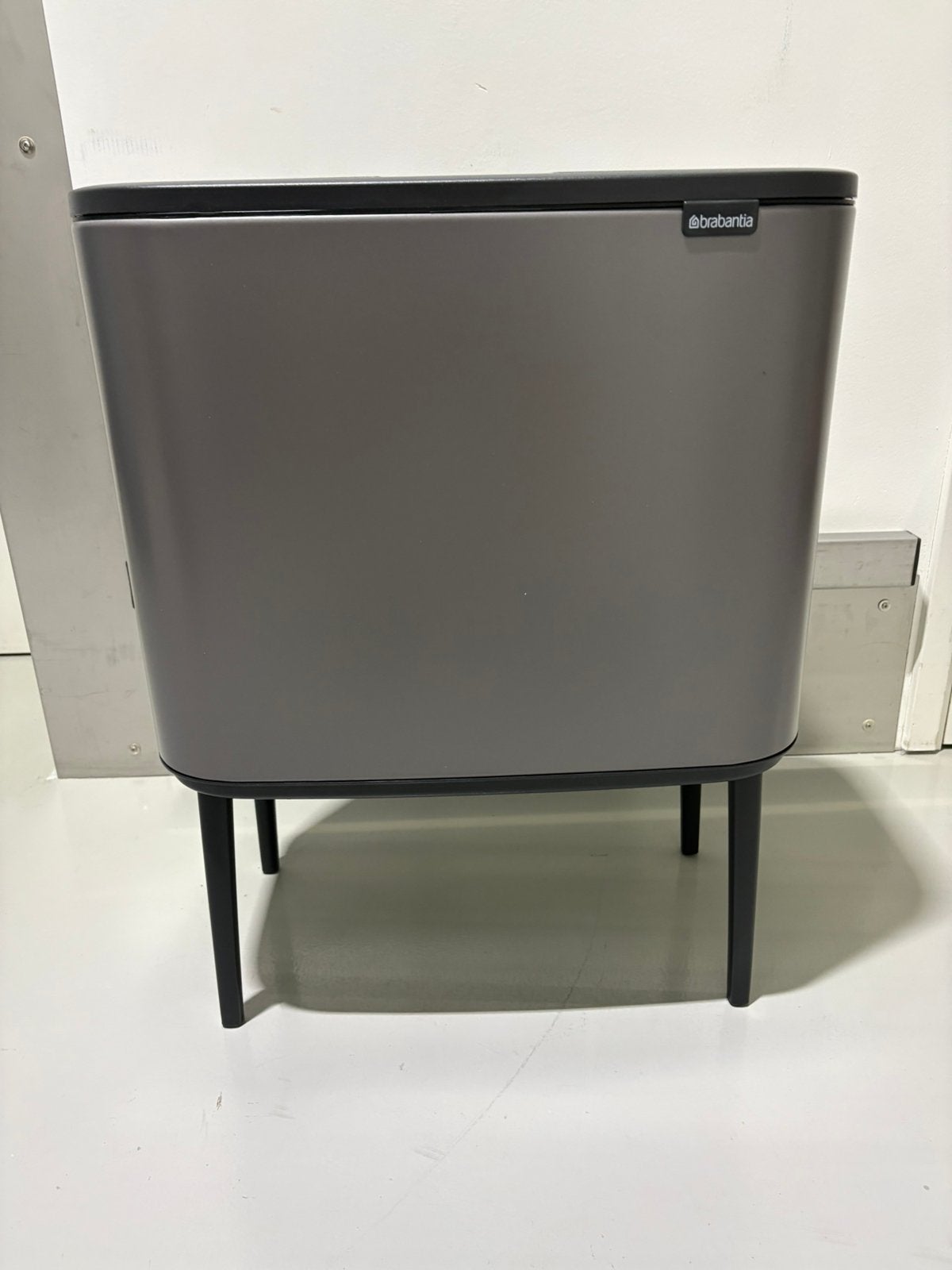 Brabantia Bo Touch Bin Prullenbak - 3 x 11L  - Platinum, Huis en Inrichting, Verzenden, 40 liter of meer, Zo goed als nieuw, Brabantia