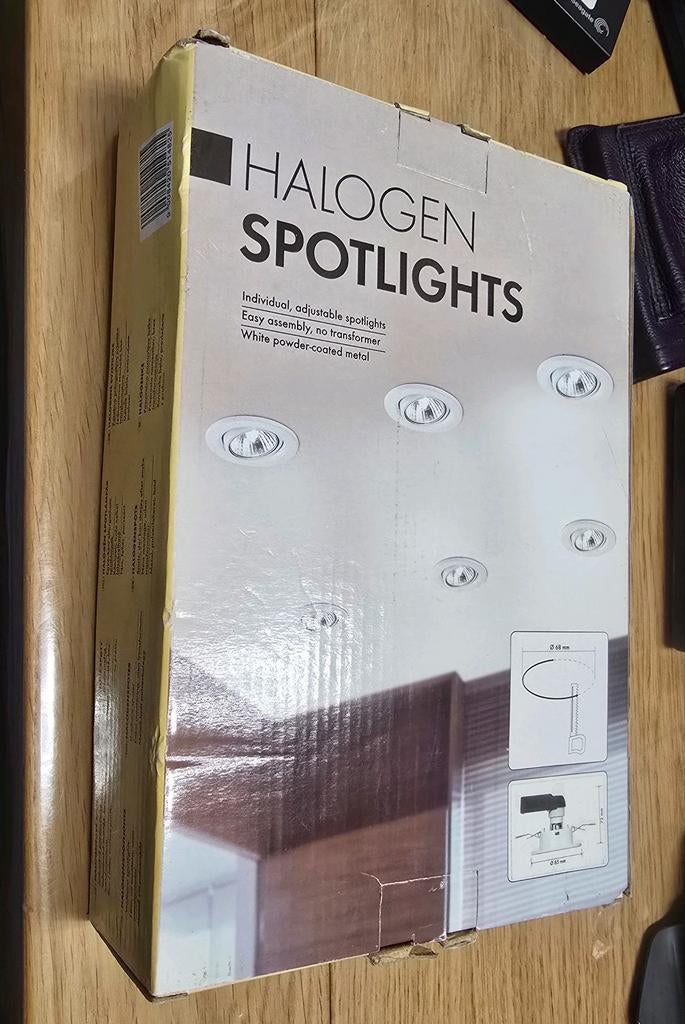 Halogeen inbouwspotjes nieuw in verpakking, Ophalen