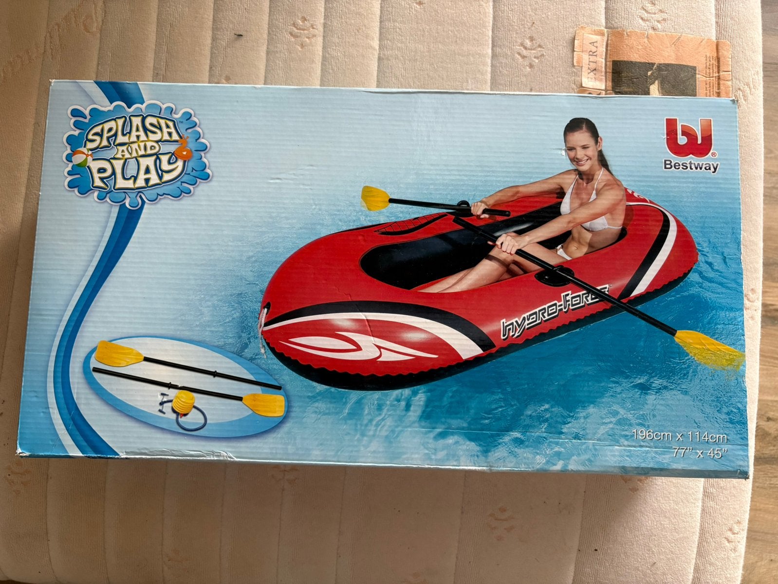 Opblaas -speel bootje, Ophalen, Zo goed als nieuw
