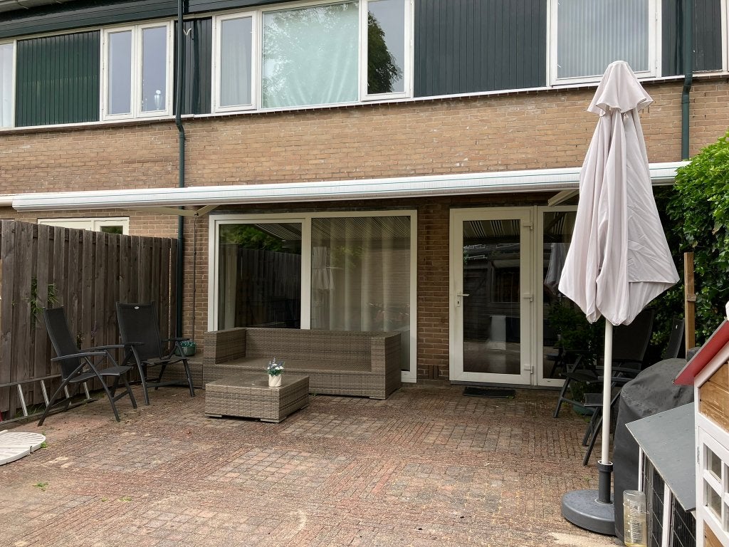 Elektrisch zonnescherm Harol 5,71m breed, 3m uitval, Tuin en Terras, Zonneschermen, Ophalen, Gebruikt, 450 cm of meer, Elektrisch