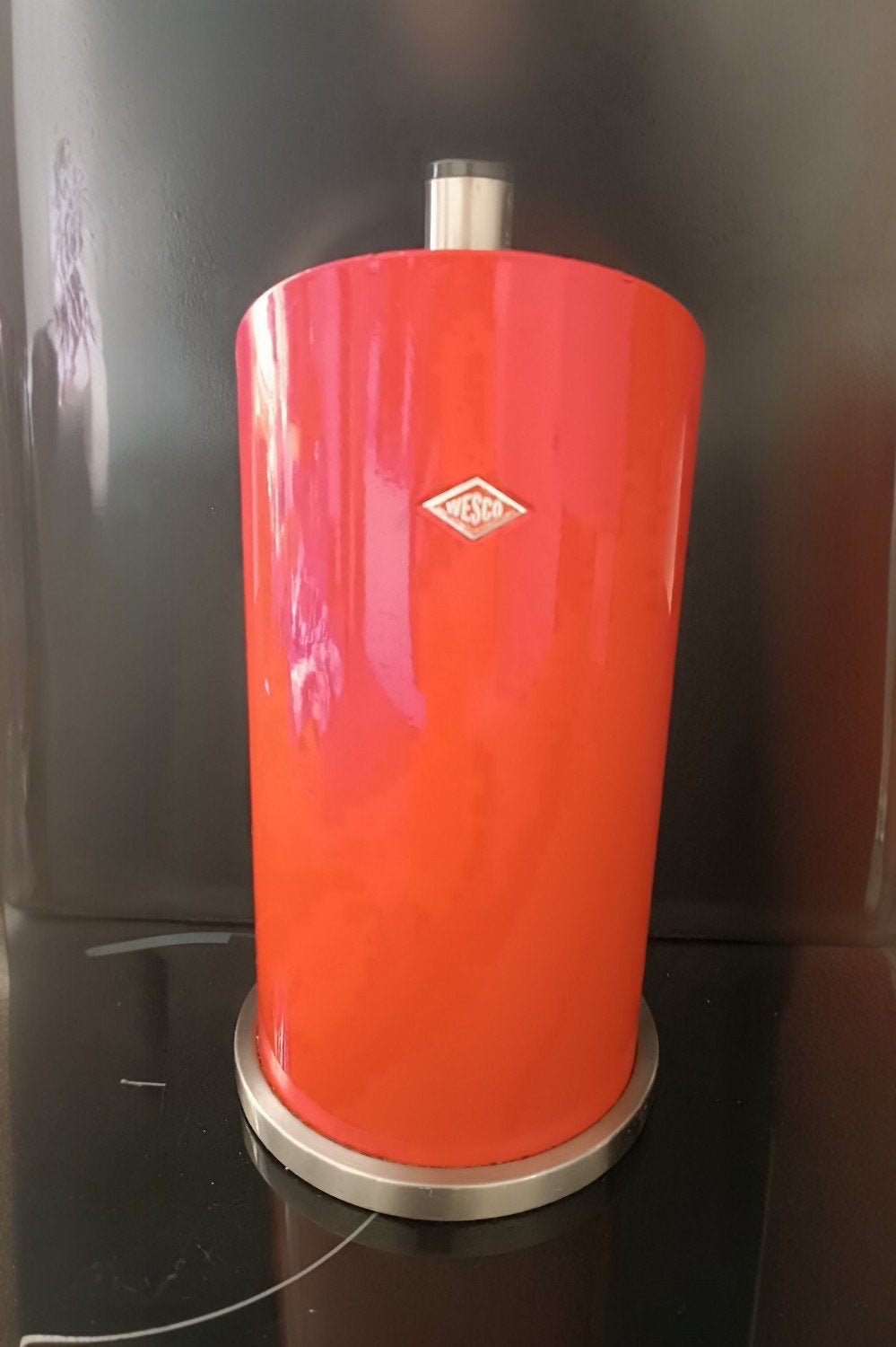 Wesco Keukenrolhouder – Retro Rood-, Verzamelen, Retro, Huis en Inrichting, Ophalen of Verzenden
