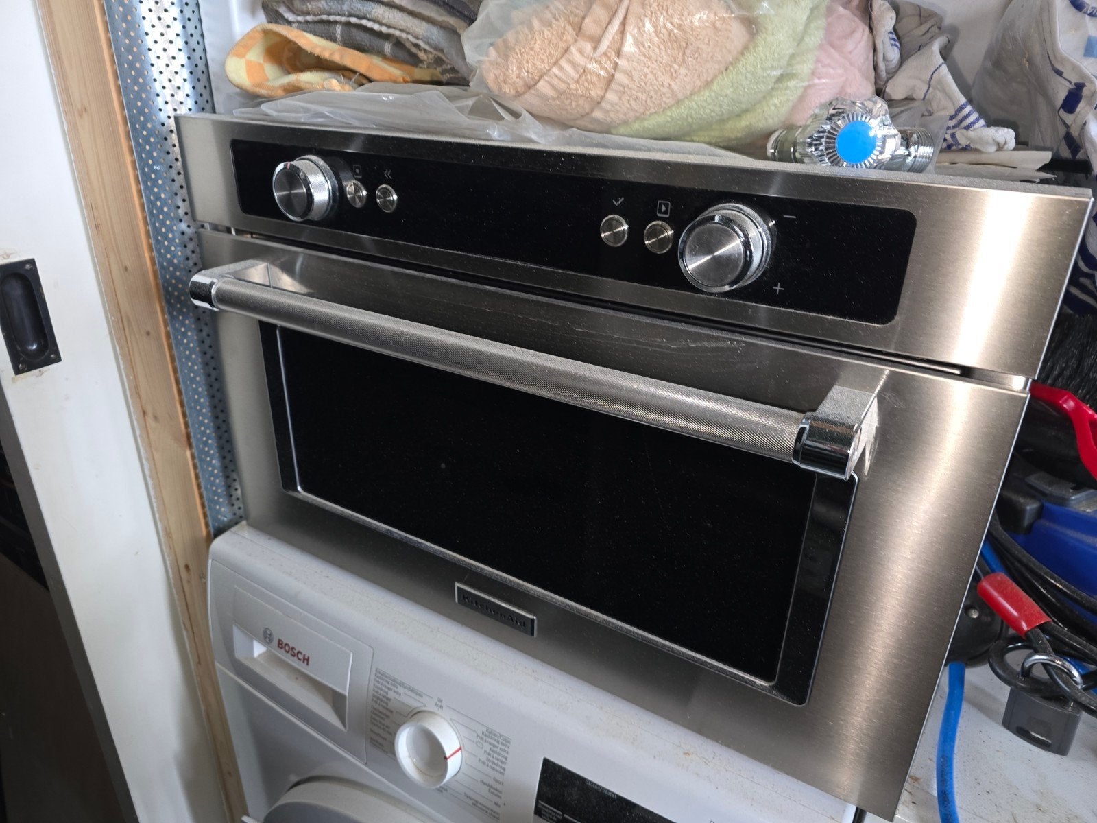 KitchenAid KMMKXX 38600 Combimagnetron - Inbouw, Combimagnetron, 60 cm of meer, Ophalen of Verzenden, Zo goed als nieuw