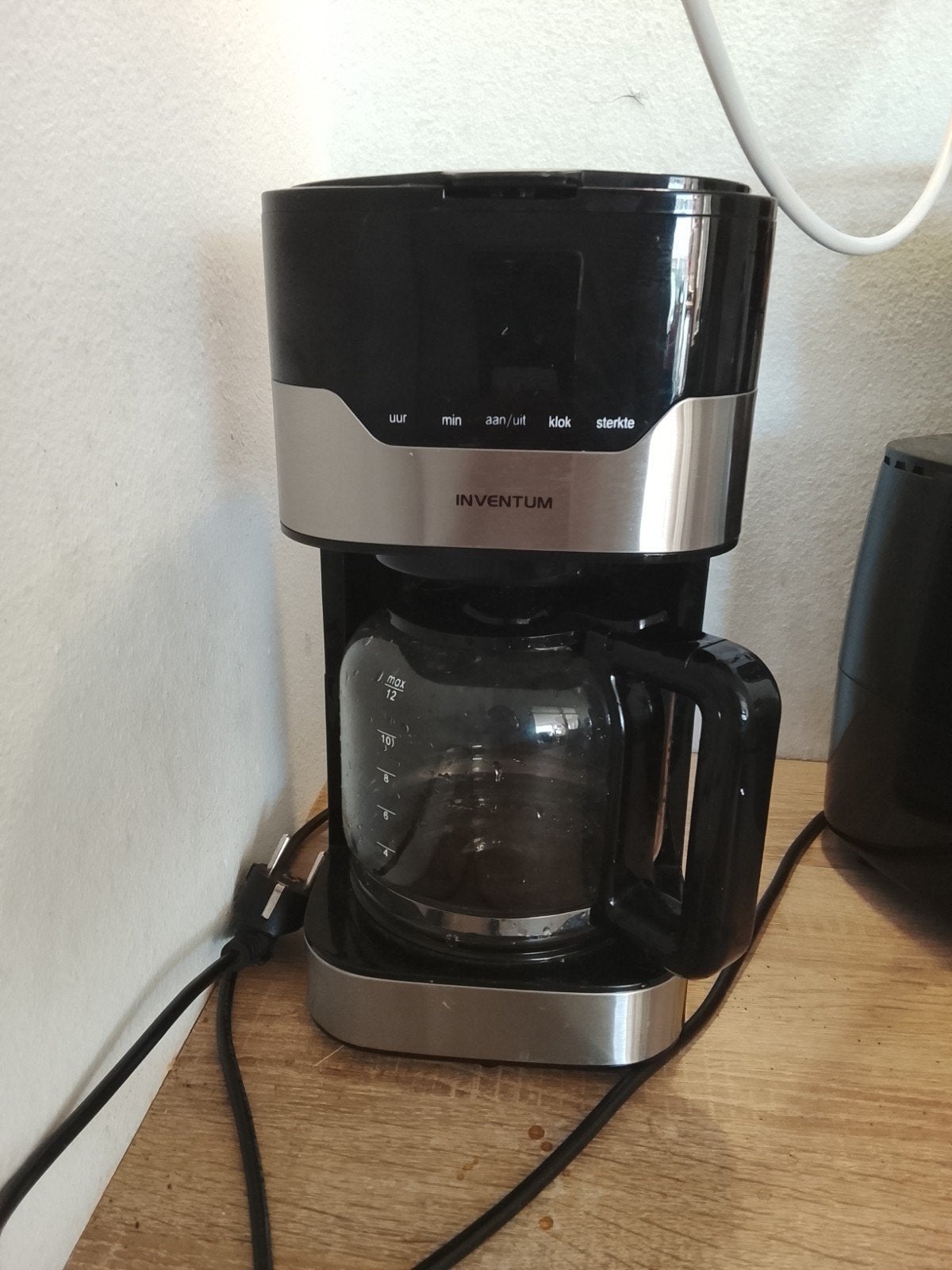 Inventum Koffiezetapparaat - Zwart/Zilver, Ophalen, Gebruikt, 10 kopjes of meer, Koffiemachine