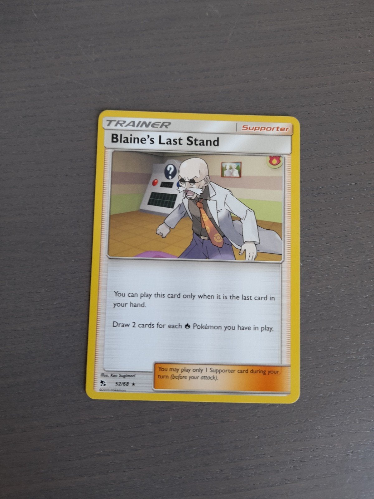 hidden fates 52/68 blaine's last stand, Ophalen of Verzenden, Gebruikt, Losse kaart