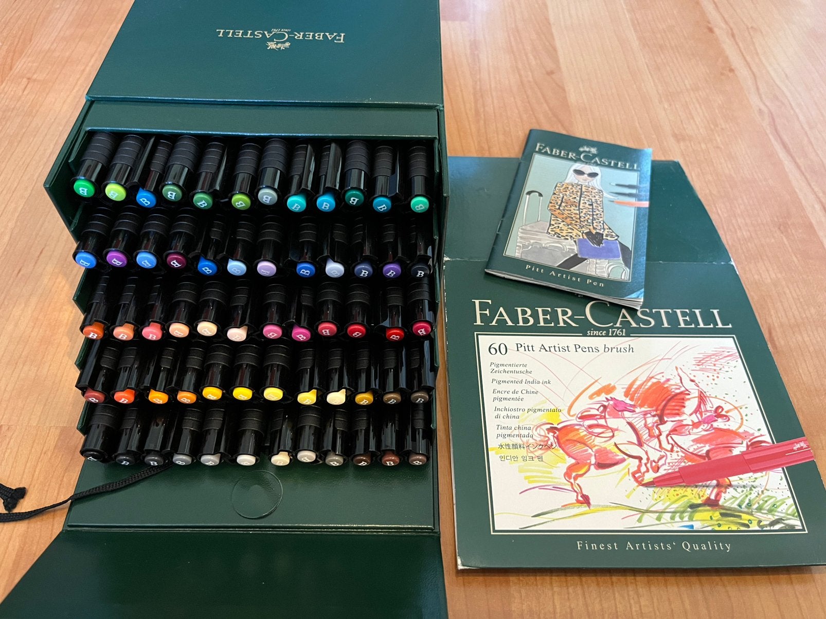 Faber Castell PITT artist brush pen 60 stuks studiobox, Ophalen of Verzenden, Zo goed als nieuw, Potlood of Stift
