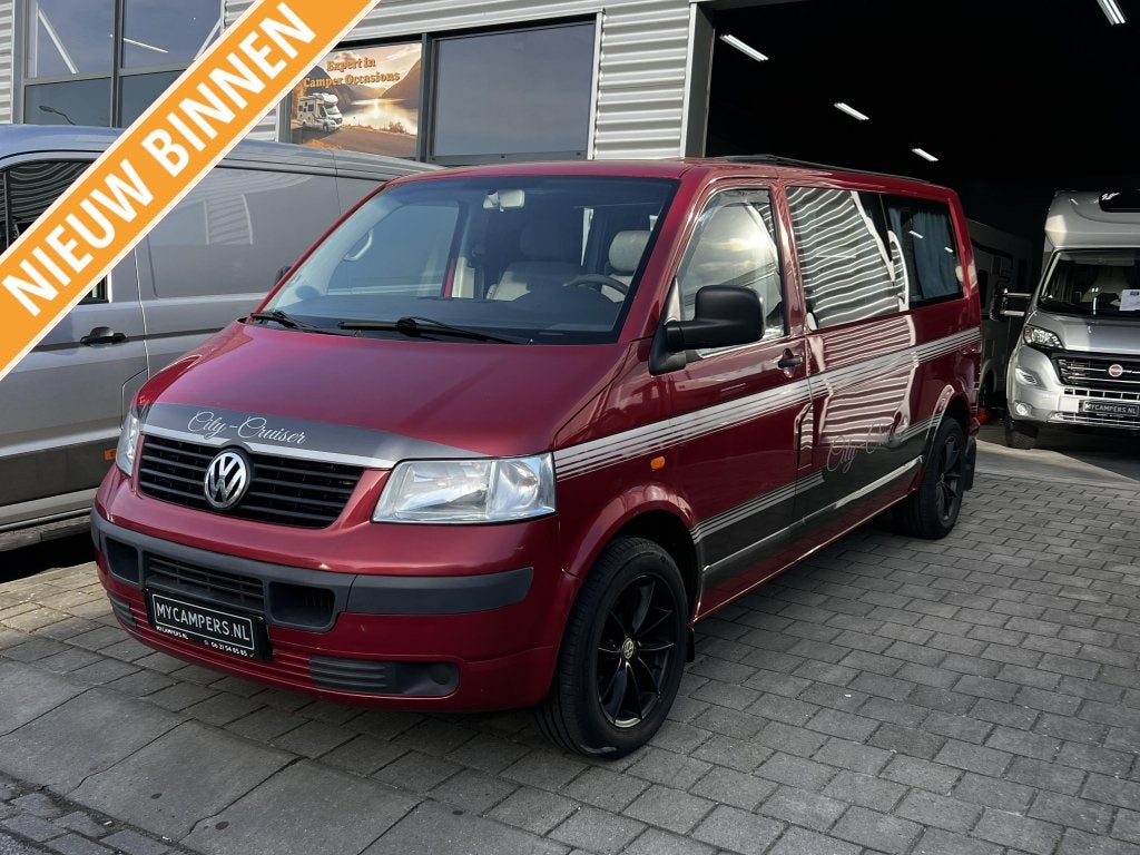 Volkswagen T5 TDI mooie zelfbouw, Buscamper of Camperbus, Airbags, Volkswagen, Raamblindering