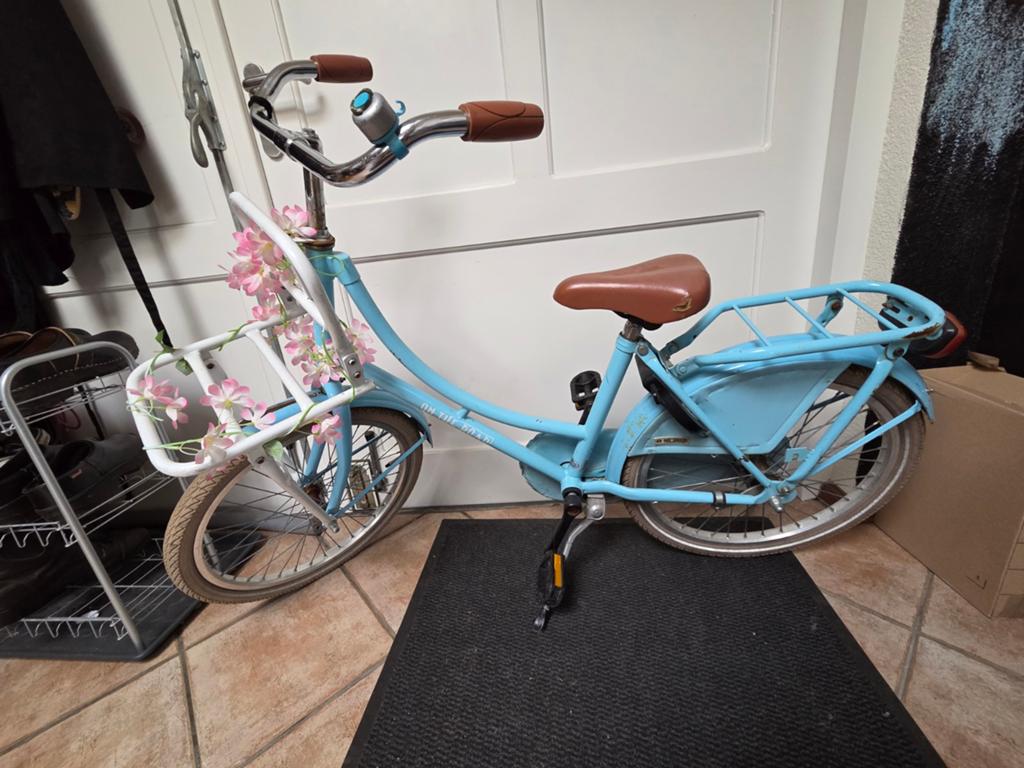 Meisjes fiets 20 inch on the road licht blauw, Fietsen en Brommers, Ophalen, Gebruikt, 20 inch of meer