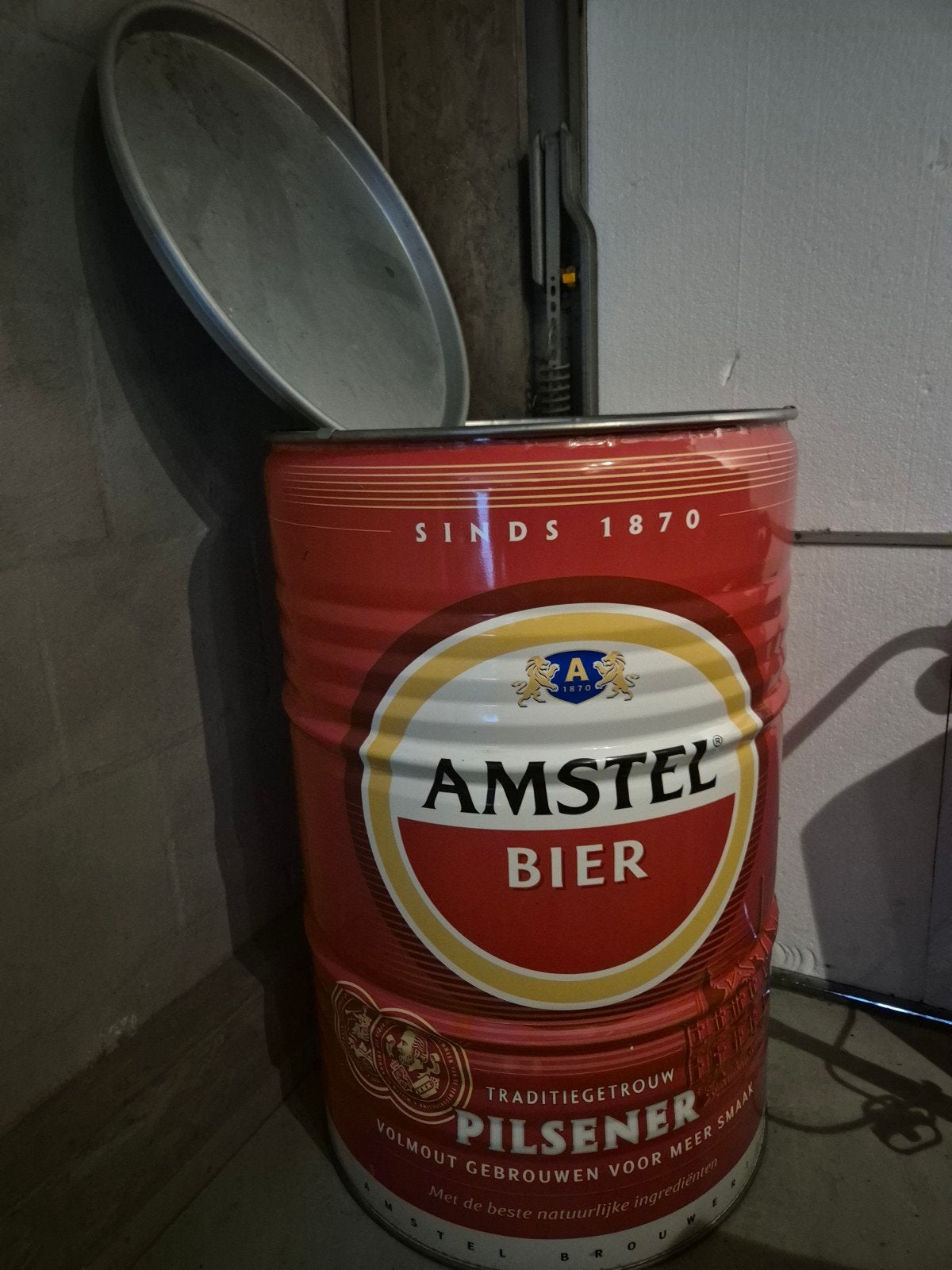 Amstel Bier BBQ / Vuurschaal / statafel - Uniek en Handig!, Tuin en Terras, Ophalen, Gebruikt, Amstel