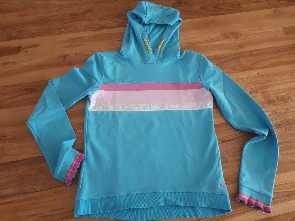 Blauwe Quapi hoodie, Meisje, Trui of Vest, Ophalen of Verzenden, Zo goed als nieuw