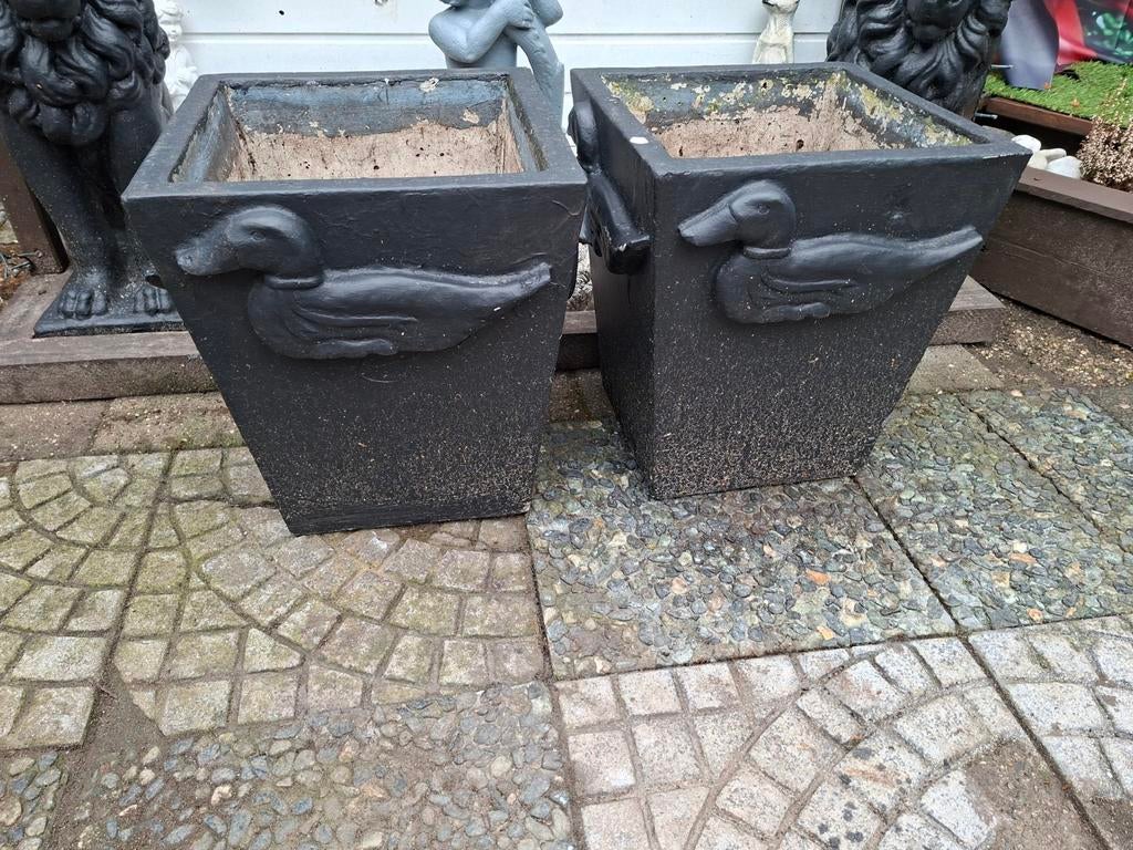 Betonnen bloempotten 40x35x25, Ophalen, Rond, Minder dan 25 cm, 40 tot 70 cm