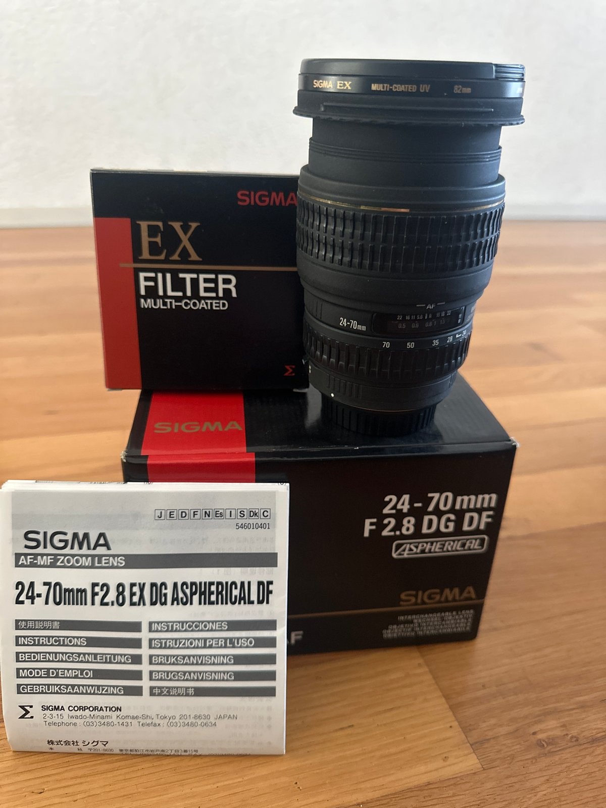 Sigma 24-70mm F2.8 EX DG DF Aspherical lens, Sigma, Ophalen of Verzenden, Zo goed als nieuw, Standaardlens