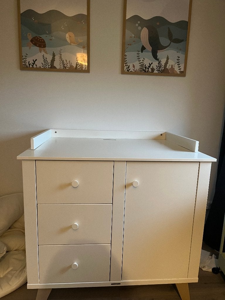 Kidsmill Lars babykamer set: kast, commode, ledikant, Kinderen en Baby's, Kinderkamer | Complete kinderkamers, Ophalen, Gebruikt