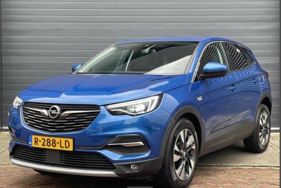 Opel Grandland X 1.2 Turbo 130pk S&S Aut 2018 Blauw, 1199 cc, Blauw, Leder, 1200 kg
