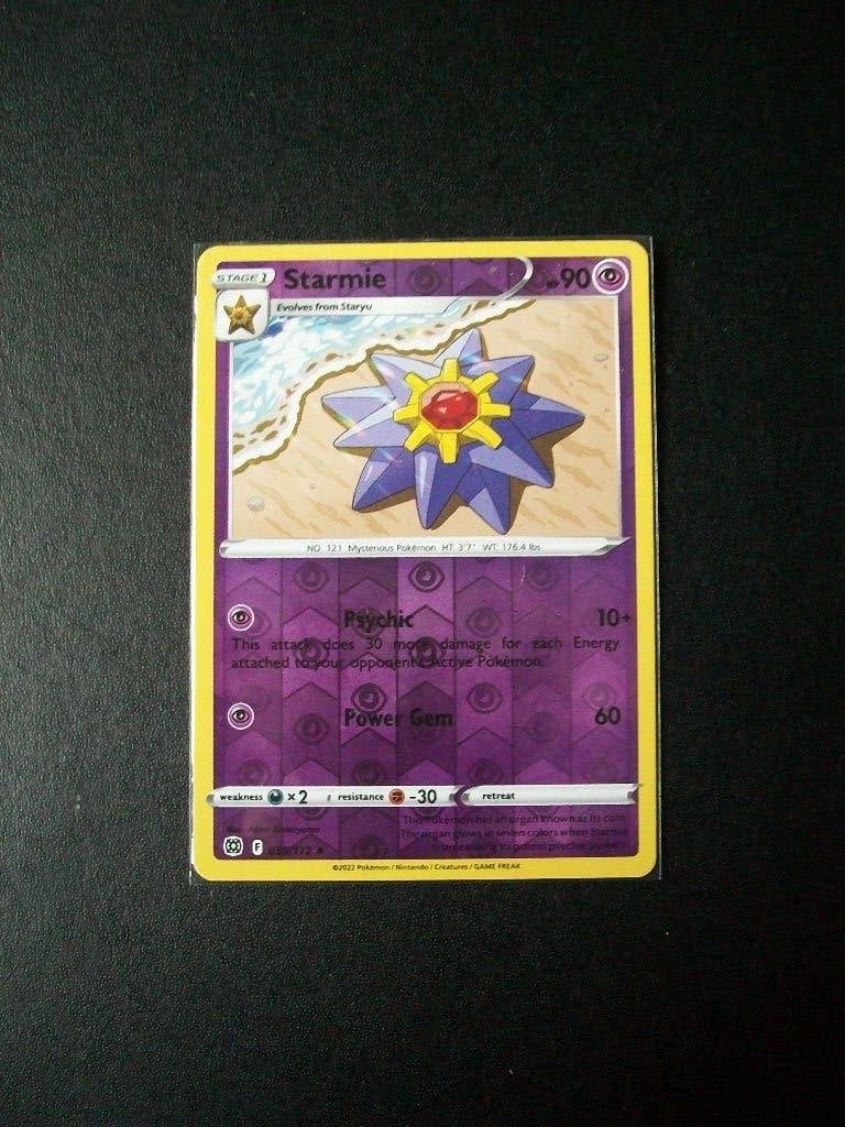 4799. nieuwe pokemonkaart holofoil STARMIE HP 90 (055/172), Verzenden, Nieuw, Losse kaart, Foil