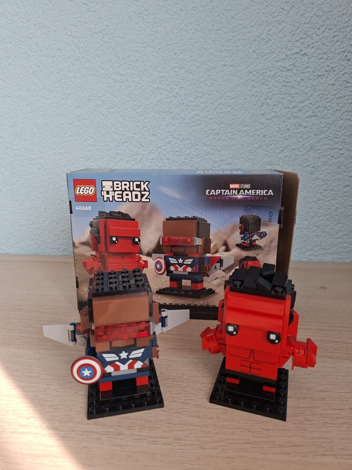 Lego BrickHeadz 40668 Captain America & Red hulk, BrickHeadz, Lego, Ophalen of Verzenden, Zo goed als nieuw