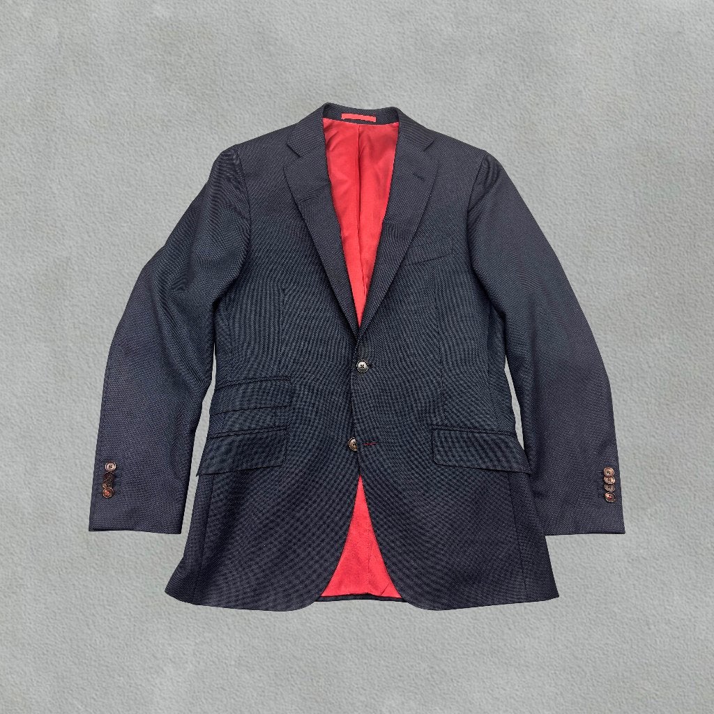 (1291) Marineblauwe Suitsupply Blazer - 46 - Zeer goed, Kleding | Heren, Kostuums en Colberts, Blauw, Ophalen of Verzenden, Zo goed als nieuw