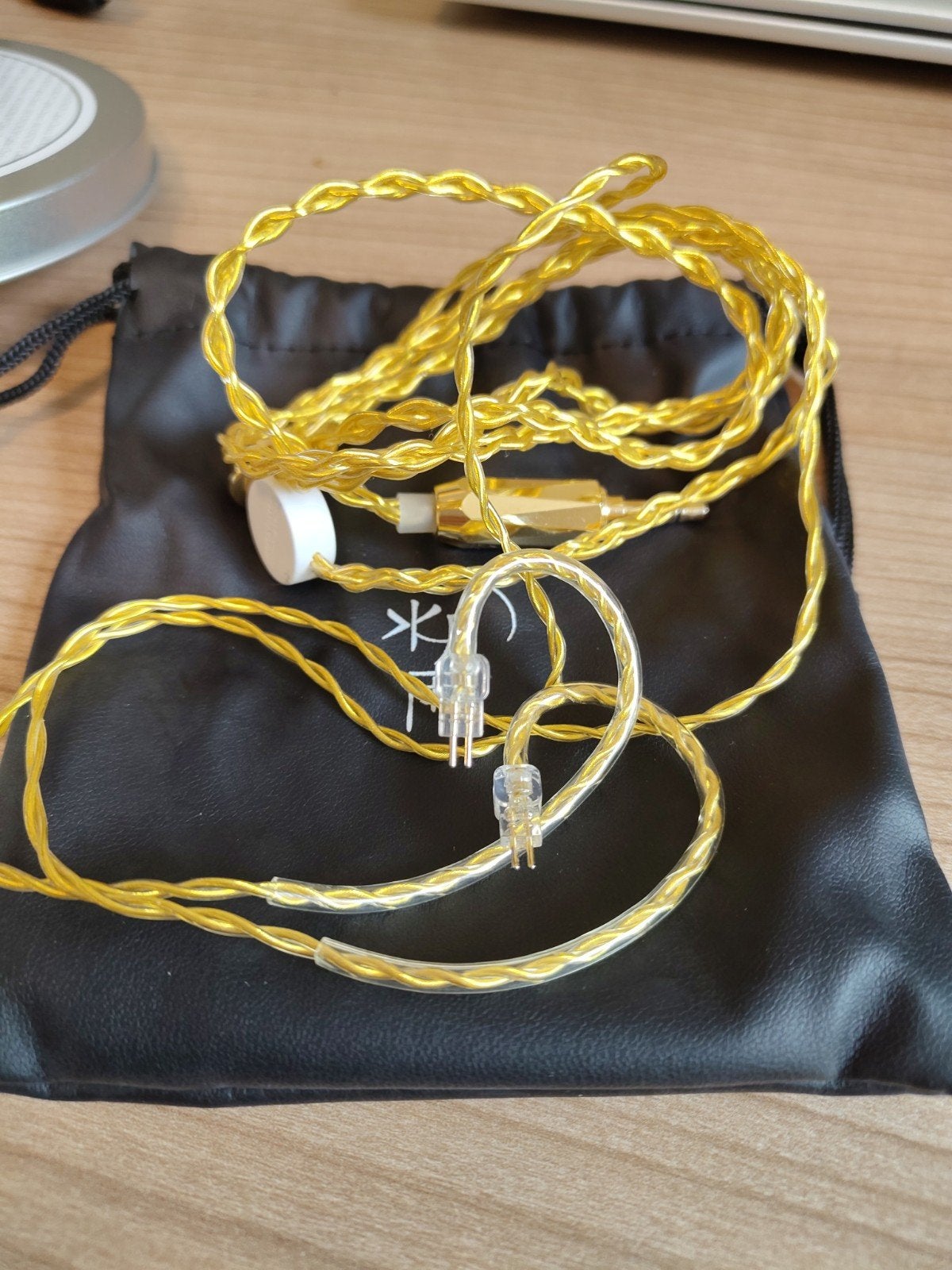 Moondrop Autumn Moon Upgrade Cable 3,5mm goud, Ophalen of Verzenden, Zo goed als nieuw, Minder dan 2 meter, Overige kabels
