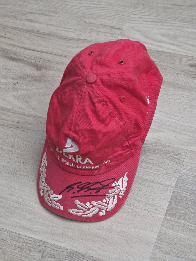 michael schumacher gesigneerde cap, Verzamelen, Verzenden, Gebruikt, Formule 1