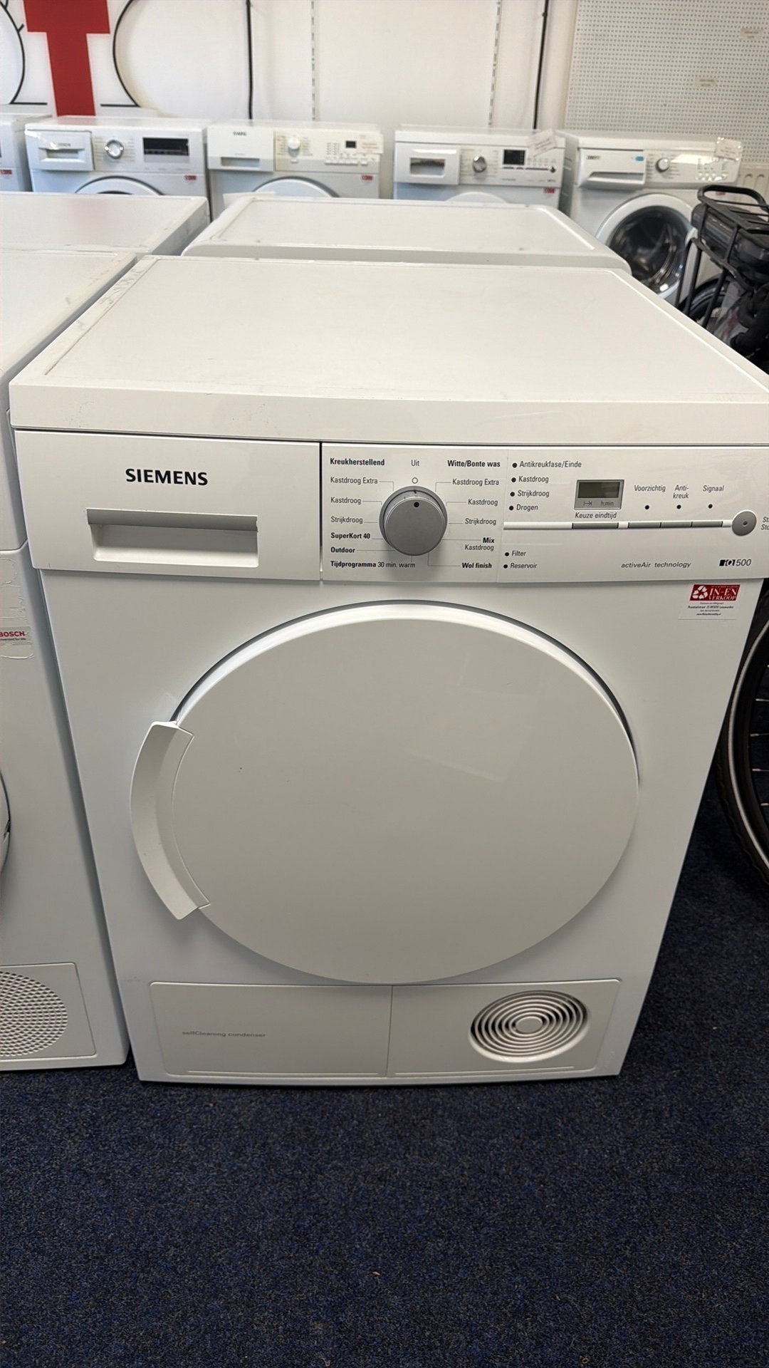 Siemens iq500 warmtepompdroger 7kg incl garantie&bezorgen, Ophalen, Nl, Zo goed als nieuw, 85 tot 90 cm