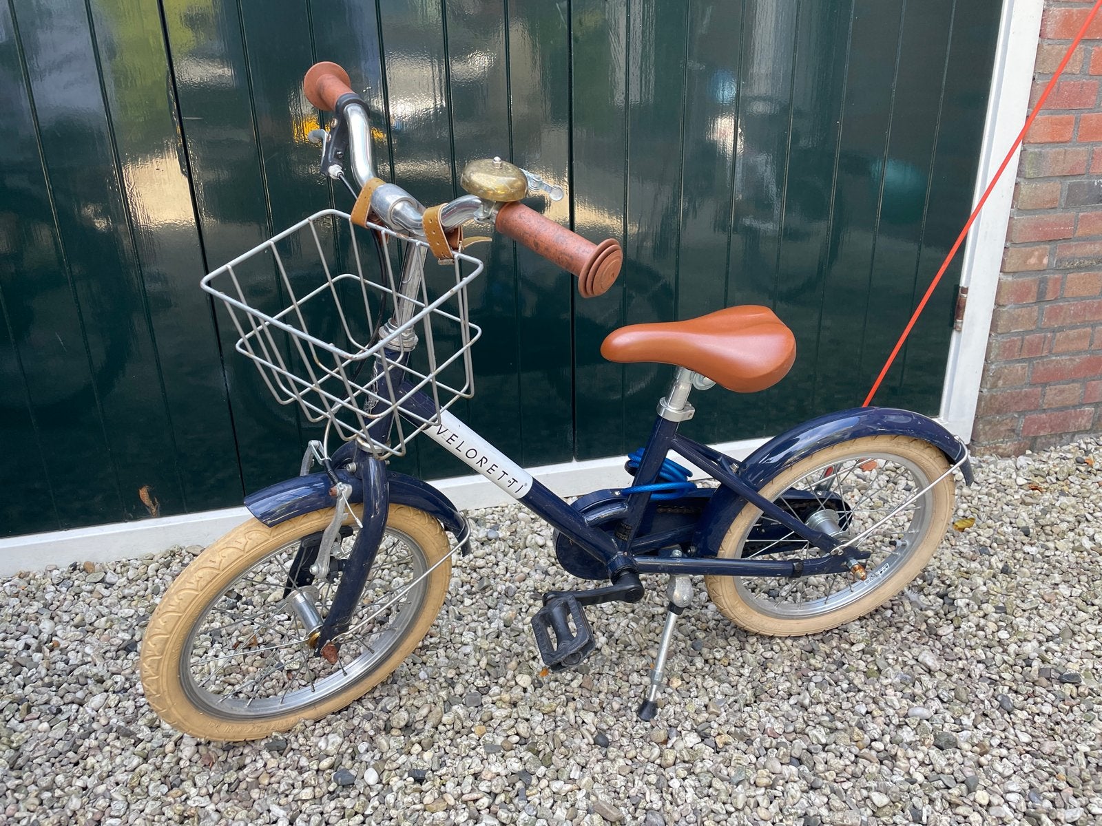 Veloretti Maxi Kinderfiets 16 inch - blauw - Kids 3-6 jaar, Ophalen, Gebruikt, Velgrem, 16 tot 20 inch