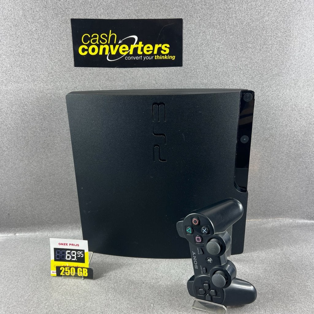 Sony Playstation 3 Slim | 250GB | controller+kabels | 417605, Gebruikt, Met 1 controller, Slim, Met harde schijf
