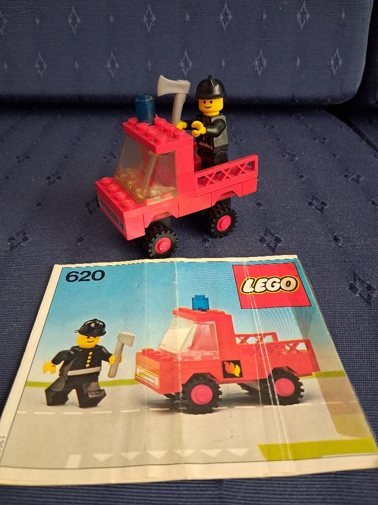 LEGO nr. 620 Brandweerauto, Gebruikt, Lego, LEGOLAND, Complete set