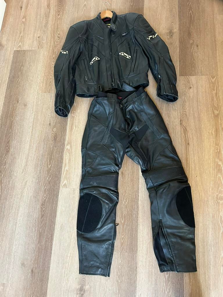 Leren motorpak MQP maat 54, Ophalen, Tweedehands, Combipak