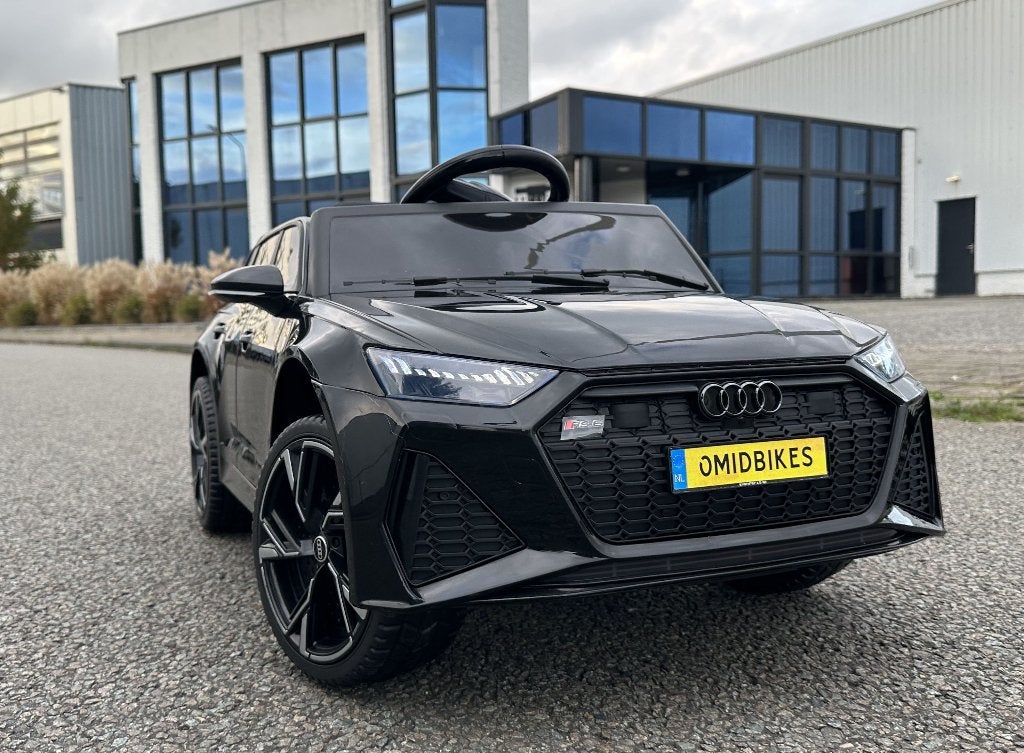 Audi RS6 12v wit Afstandsbediening / Bleutooth / Leder / RU, Ophalen of Verzenden, Nieuw, Overige typen