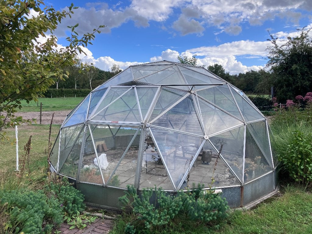 Unieke koepel broeikas, Tuin en Terras, Kassen, Ophalen, Glas, Gebruikt, Aluminium