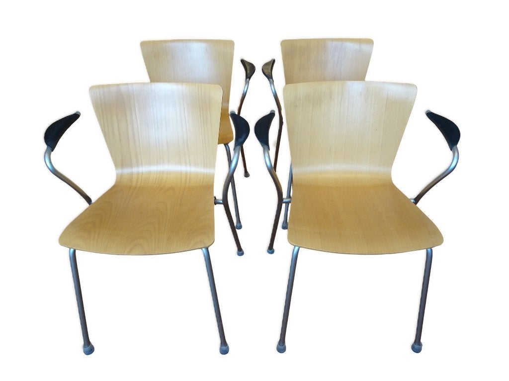 Veilinghuis Oranje BIEDEN GESTART Fritz Hansen 4 Vico stoel, Ophalen, Gebruikt, Retro Vintage Deens Design, Vier