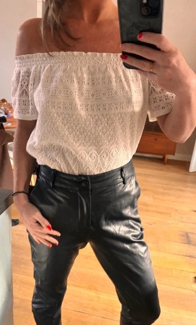 Off shoulder top - XS, wit, Verzenden, Wit, Nieuw, Zonder mouw