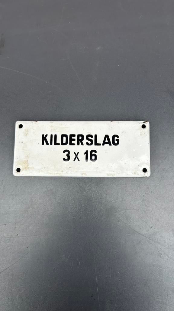 Emaille bord Kilderslag 3x16, Ophalen of Verzenden
