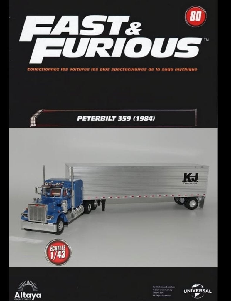 Peterbilt 359 1984 schaal 1/43 FAST & FURIOUS ALTAY # 80, Hobby en Vrije tijd, Verzenden, Nieuw, Bus of Vrachtwagen, Overige merken