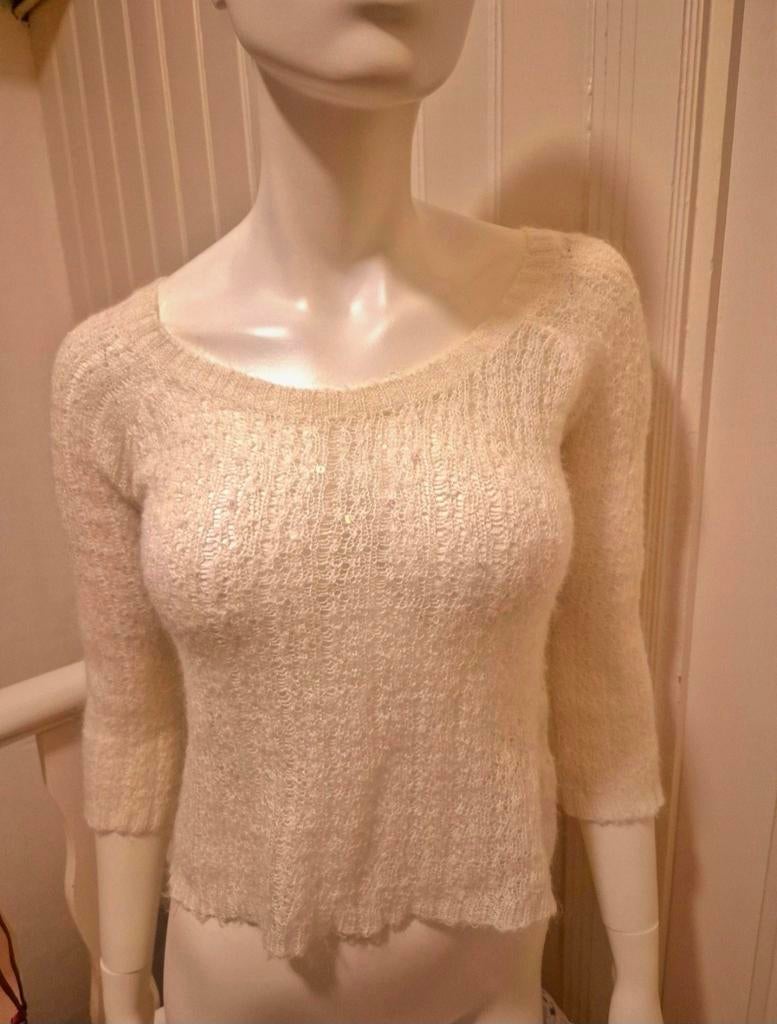 Trui met palletjes, H&M, Beige, Ophalen of Verzenden, Zo goed als nieuw