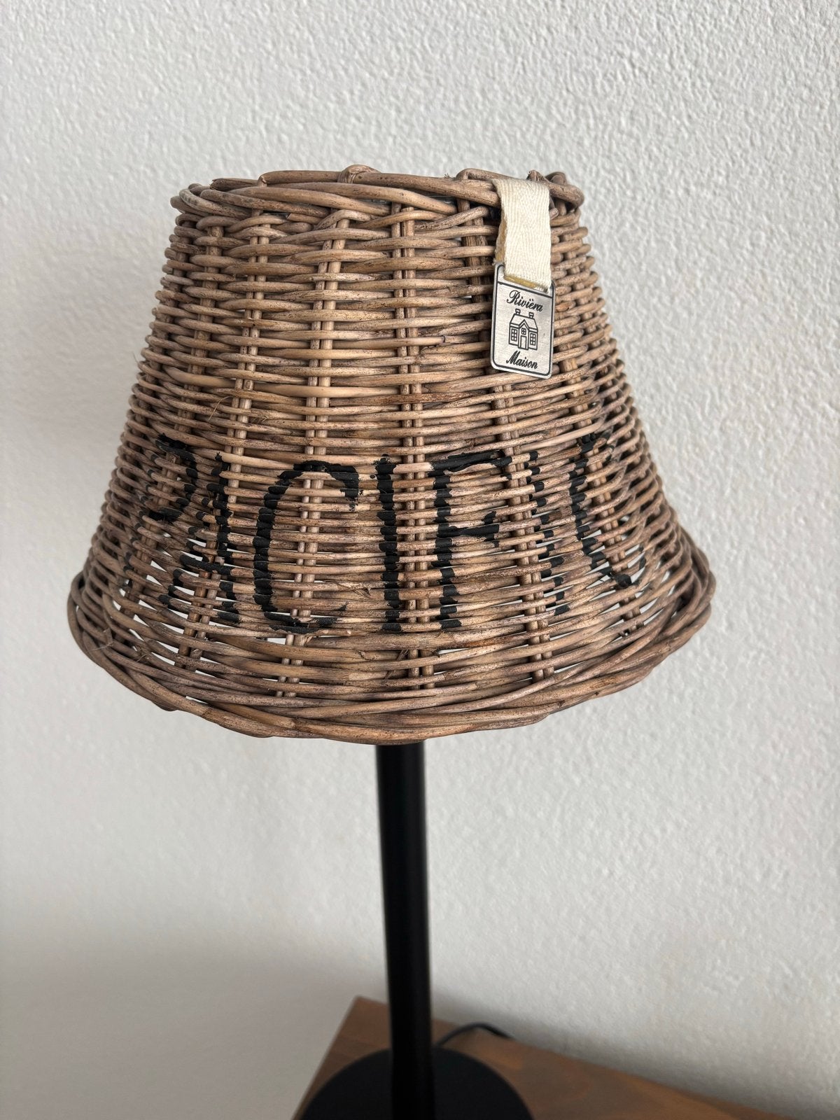 Rivièra Maison Pacific rotan lampenkap (5 stuks), Ophalen, Natuurlijk materiaal, Rond, Zo goed als nieuw
