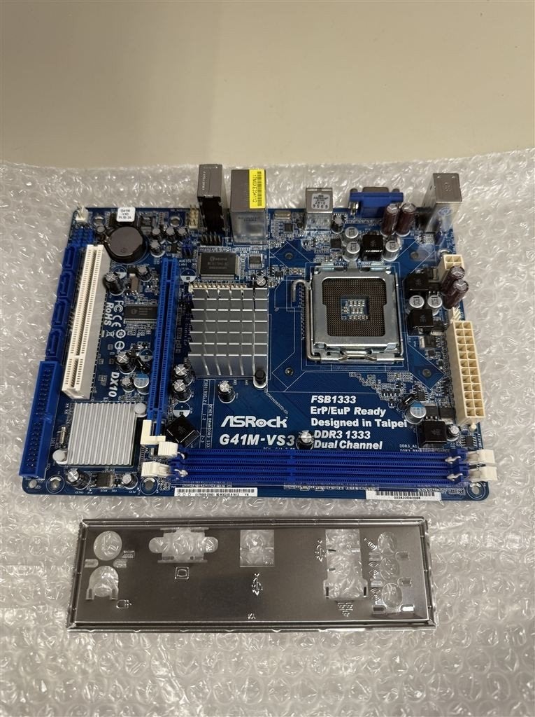 Moederbord - ASRock G41M-VS3 Socket LGA775 DDR3 Micro ATX, Computers en Software, Ophalen of Verzenden, Zo goed als nieuw, DDR3