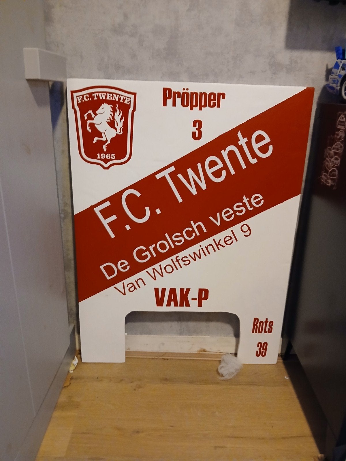 Fc twente, Verzamelen, Merken en Reclamevoorwerpen, Ophalen of Verzenden, Zo goed als nieuw, Reclamebord