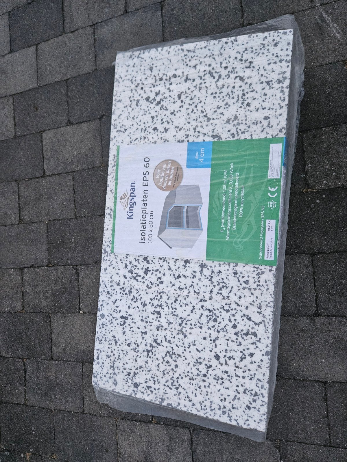 Kingspan Isolatieplaten EPS 60 - 100x50x4 cm, Doe-het-zelf en Verbouw, Isolatie en Afdichting, Nieuw, Ophalen of Verzenden, 15 m² of meer