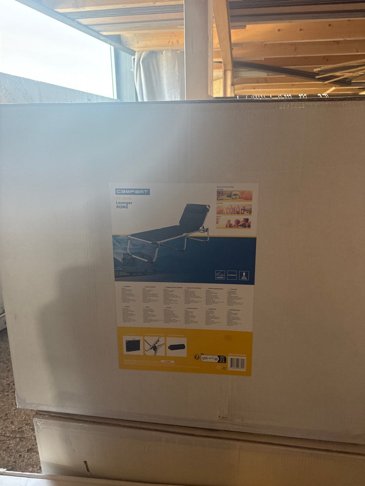 Nieuwe Campart Lounger Rome Ligstoel - Meerdere Beschikbaar, Ophalen of Verzenden, Nieuw, Campingstoel