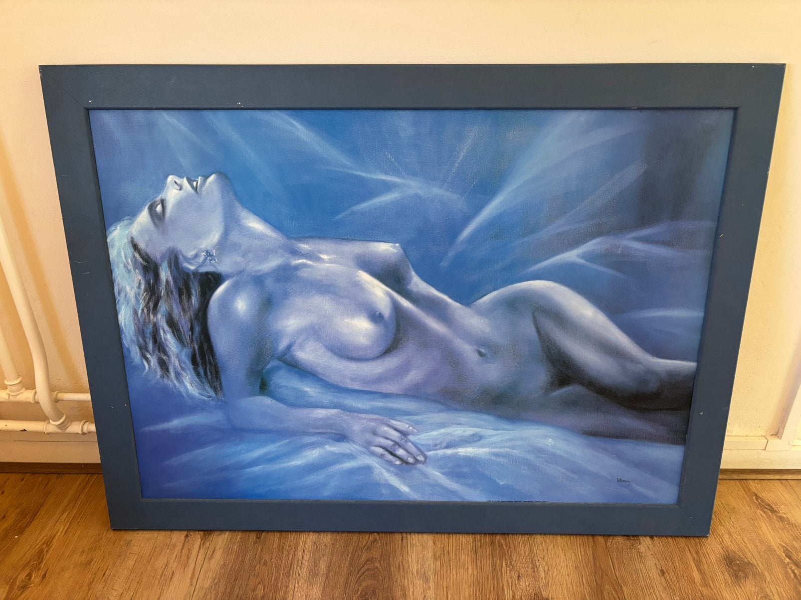 Gratis schilderij van naakte vrouw, kleine beschadiging, Ophalen