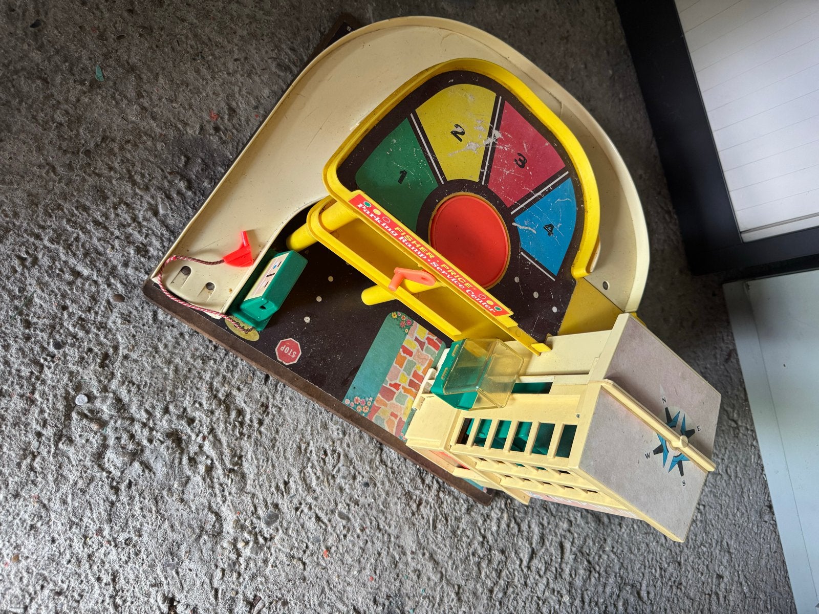 Vintage Fisher-Price Parking Garage met glijbaan, Ophalen, Gebruikt, Speelset