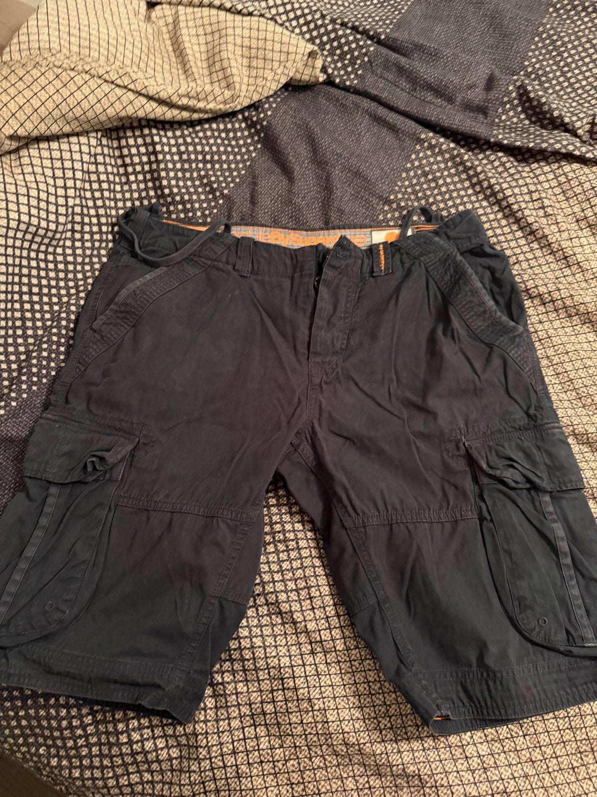 Superdry cargo short heren XL, Ophalen of Verzenden, Gedragen, Maat 56/58 (XL), Zwart