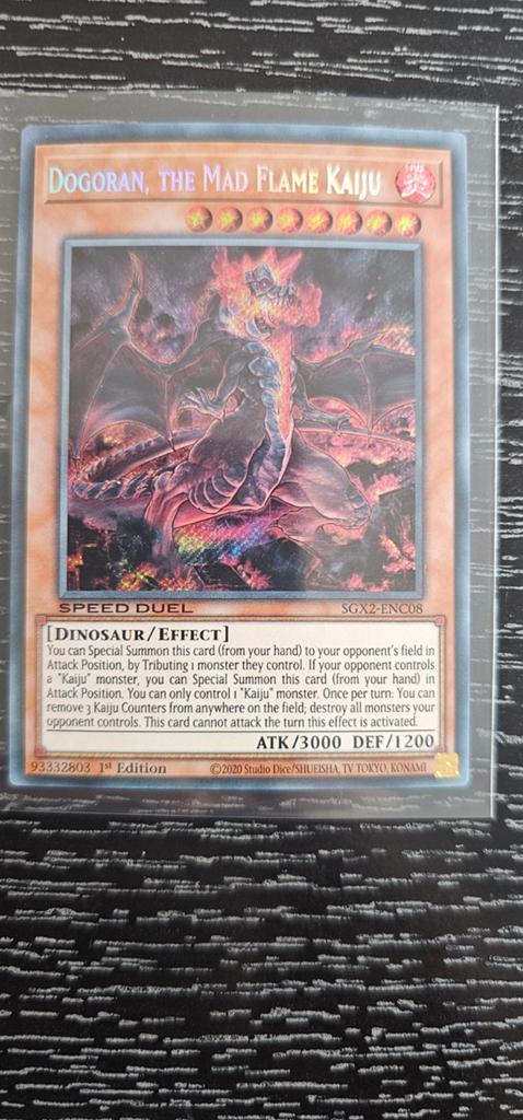 Dogoran, the Mad Flame Kaiju-Yu-Gi-Oh! Kaart 1st editio 2020, Ophalen of Verzenden, Zo goed als nieuw